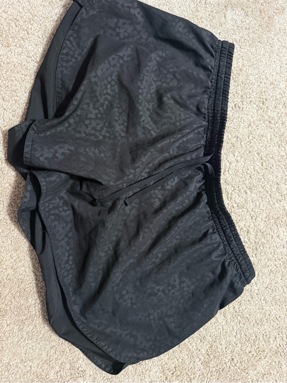 Old Navy Black Athletic Shorts with Subtle Jacquard Print